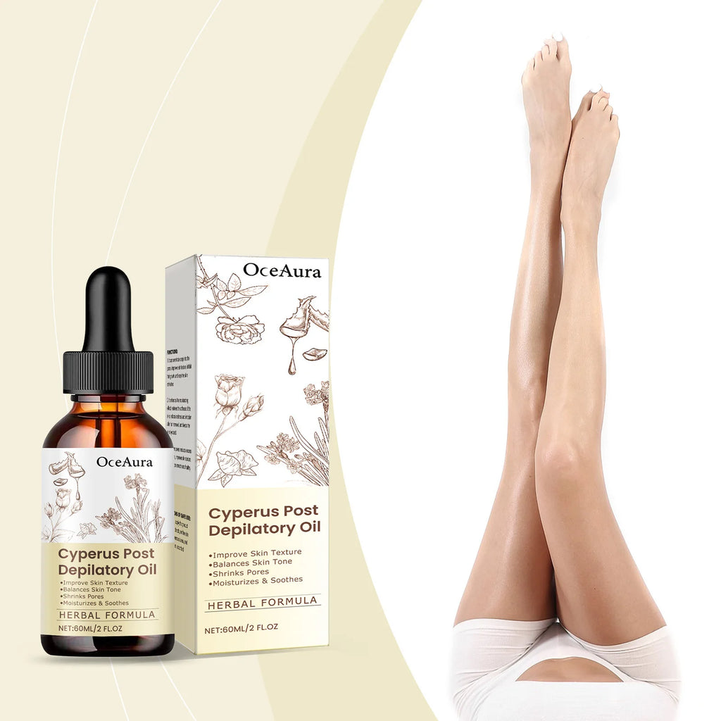 OceAura Cyperus Rotundus Hair Removal Oil – Inhibit Growth 60ml Hair Removal Oil Oasis Select