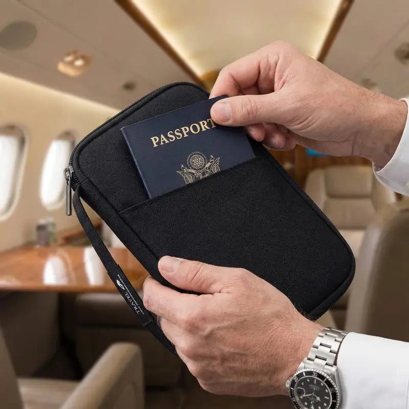 Waterproof Travel Passport Holder RFID Safe Family Organizer Case with Multiple Card Slots - Family Travel Wallet Oasis Select