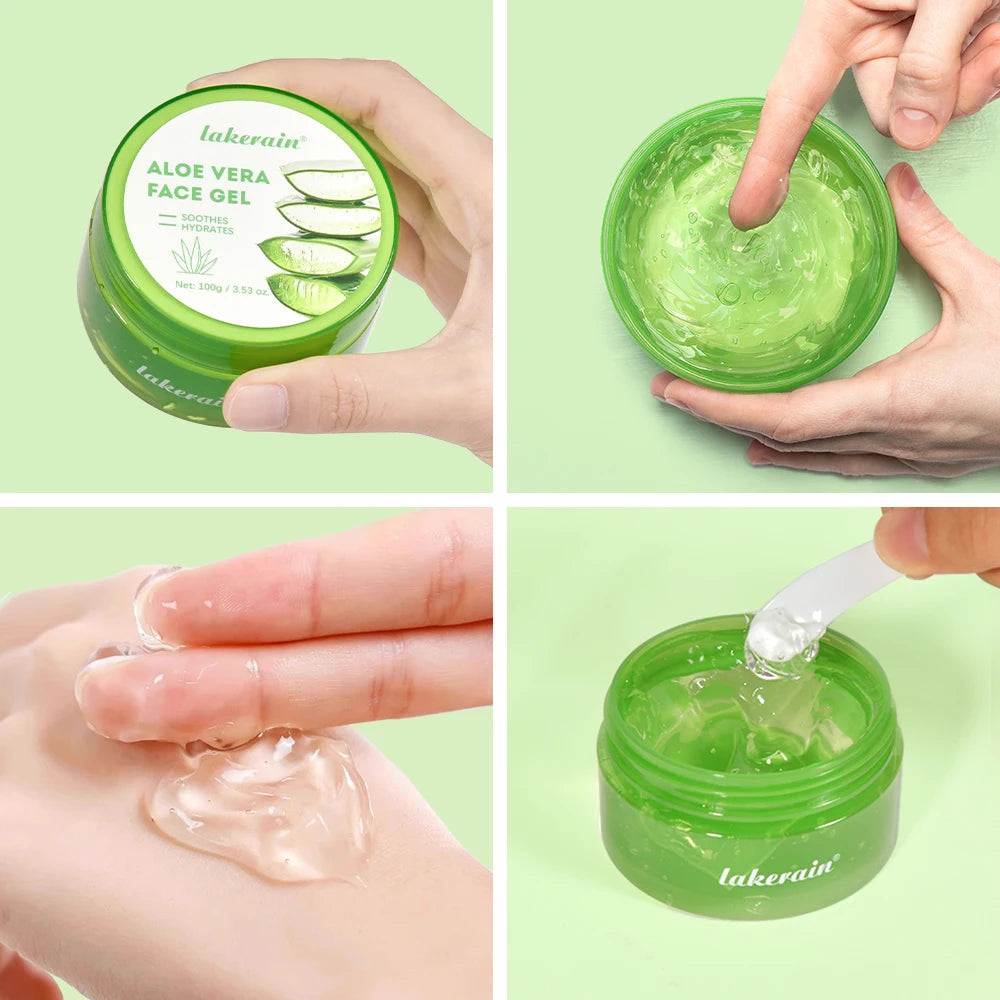 Aloe Vera Extract Skin Care Lightening Moisturizing Soothing Natural Organic Aloe Vera Gel Reduce Redness Hydrate Exfoliation Oasis Select