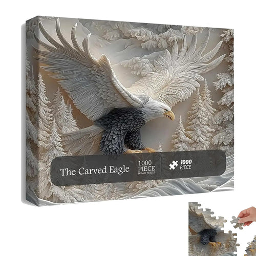 1000-Piece 3D Eagle Jigsaw Puzzle – DIY Wall Art Gift Jigsaw Puzzle Oasis Select
