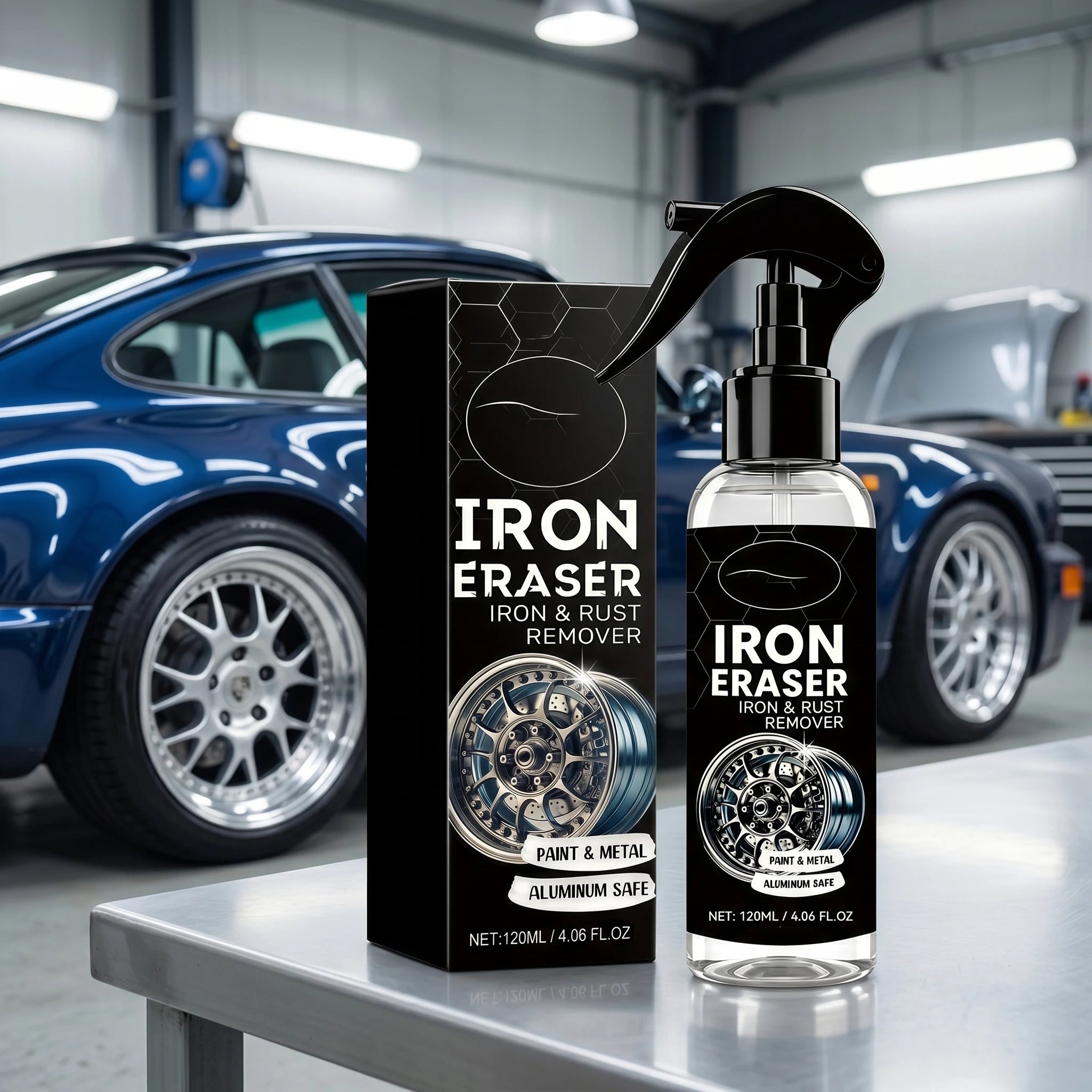 Iron & Rust Remover for Car Dissolve Dit Remove Stubborn Rust Multi-surface Iron & Rust Remover Spray for Paint, Metal Oasis Select