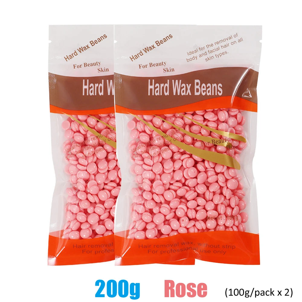 2026 Top Selling！200ML Wax Heater for Hair Removal Wax Beans Waxing Machine Epilator Wax-melt Pot Unisex Hair Removal Oasis Select 200g-Rose