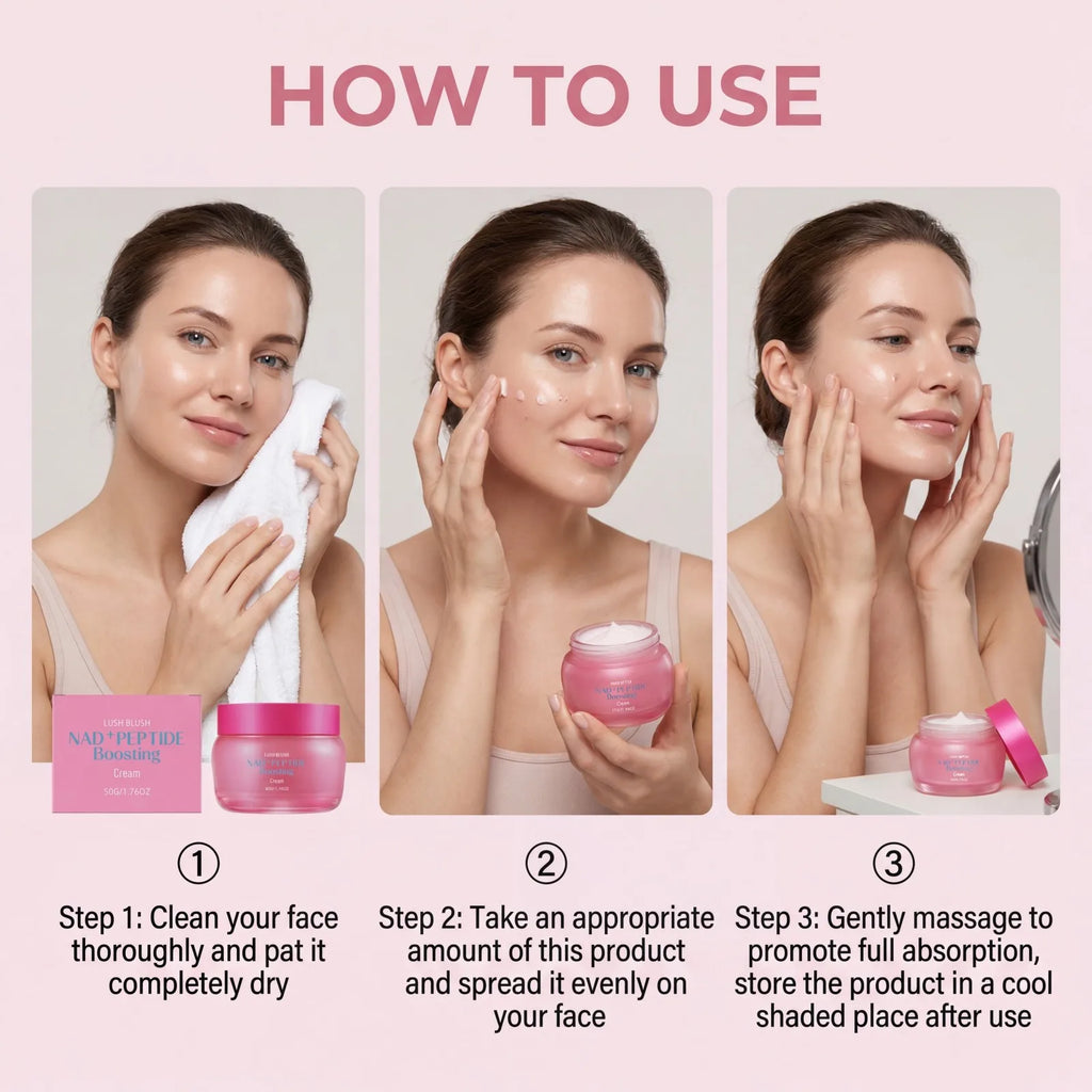 50g NAD+ Peptide Cream Face Moisturizer Firming Lifting Smooths Fine Lines Hydrating Brightening Skin Barrier Glowing Skin Oasis Select