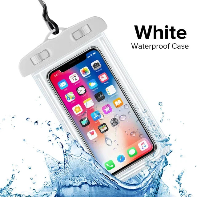 Outdoor Universal Waterproof Pouch Swimming Beach Dry Bag Case Cover Holder For Iphone Samsung Xiaomi Swim Waterproof Bag Oasis Select WHITE