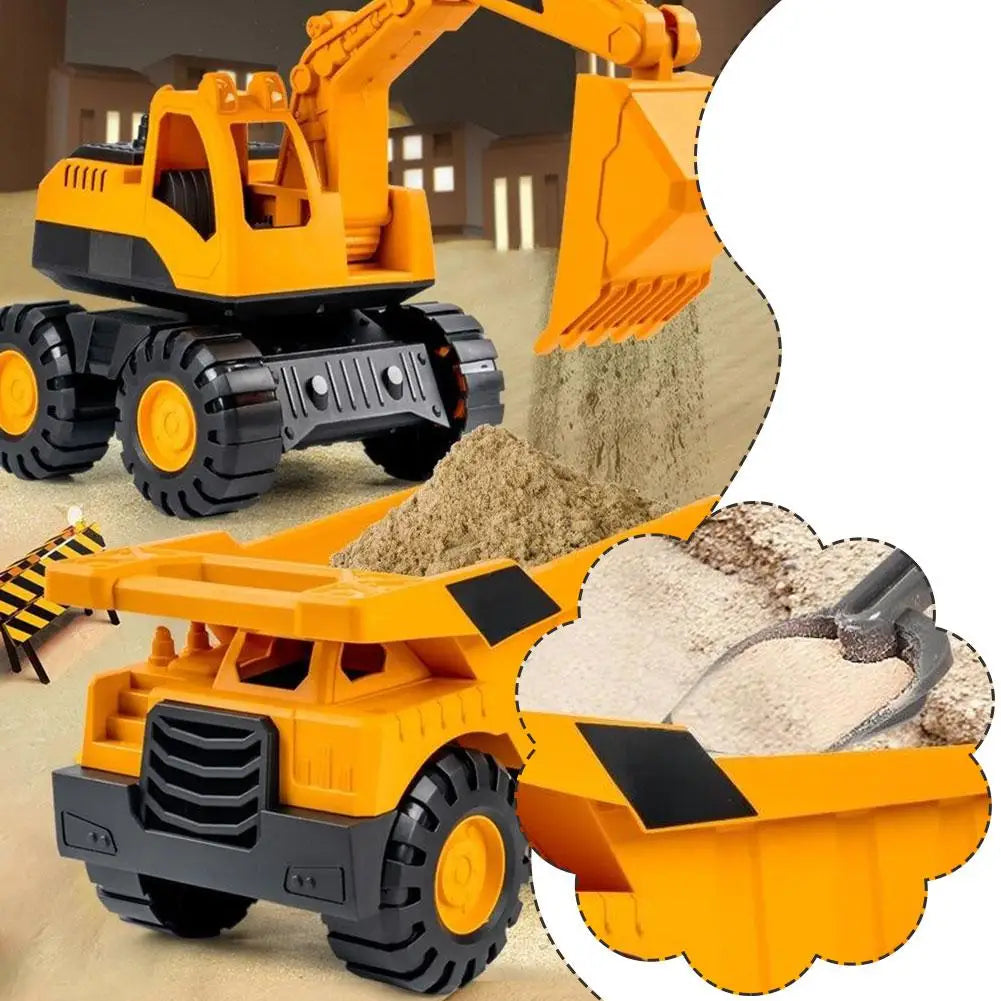 Inertial Driving Construction Truck Toy Beach Digger Bulldozer Tipper Early Education Construction Vehicles Toys Kids Toys Oasis Select