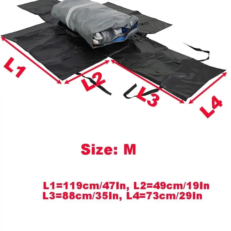 Inflatable Boat Storage Bag PVC Boat Carrying Bag Kayak Folding Storage PVC Inflatable Boat Foldable Storage Bag for Car Oasis Select Size M