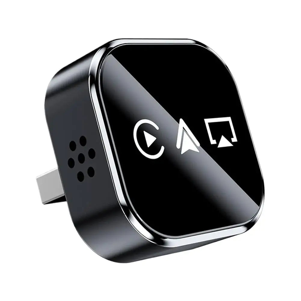 Wireless CarPlay Android Auto AirPlay Adapter – 3-in-1 AI Car Box Wireless Car Adapter Oasis Select black