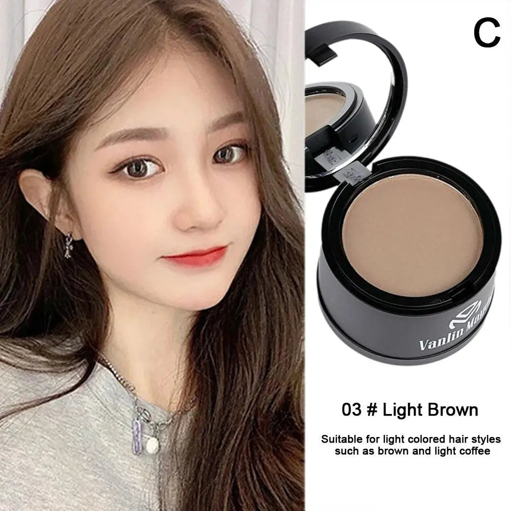 Hairline Contouring Powder Hairline Repair Filling Powder With Puff Fluffy Thin Powder Line Shadow Powder Forehead Hair Makeup Oasis Select 03 light brown