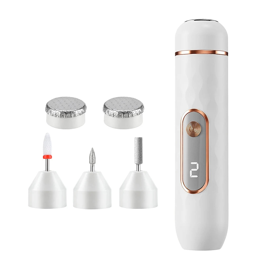 AFDEAL 2-in-1 Cordless Nail Drill & Electric Foot Callus Remover