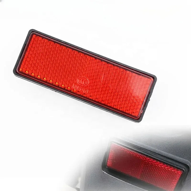 Motorcycle Reflective Plate Scooter Quad Rectangle Reflective Plate Warning Reflector for Universal Yamaha Pit Dirt Bike Oasis Select