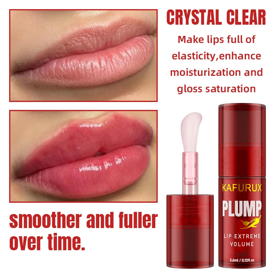 KAFURUX Lip Plumping Oil Gloss – Volumising Serum 3.6ml