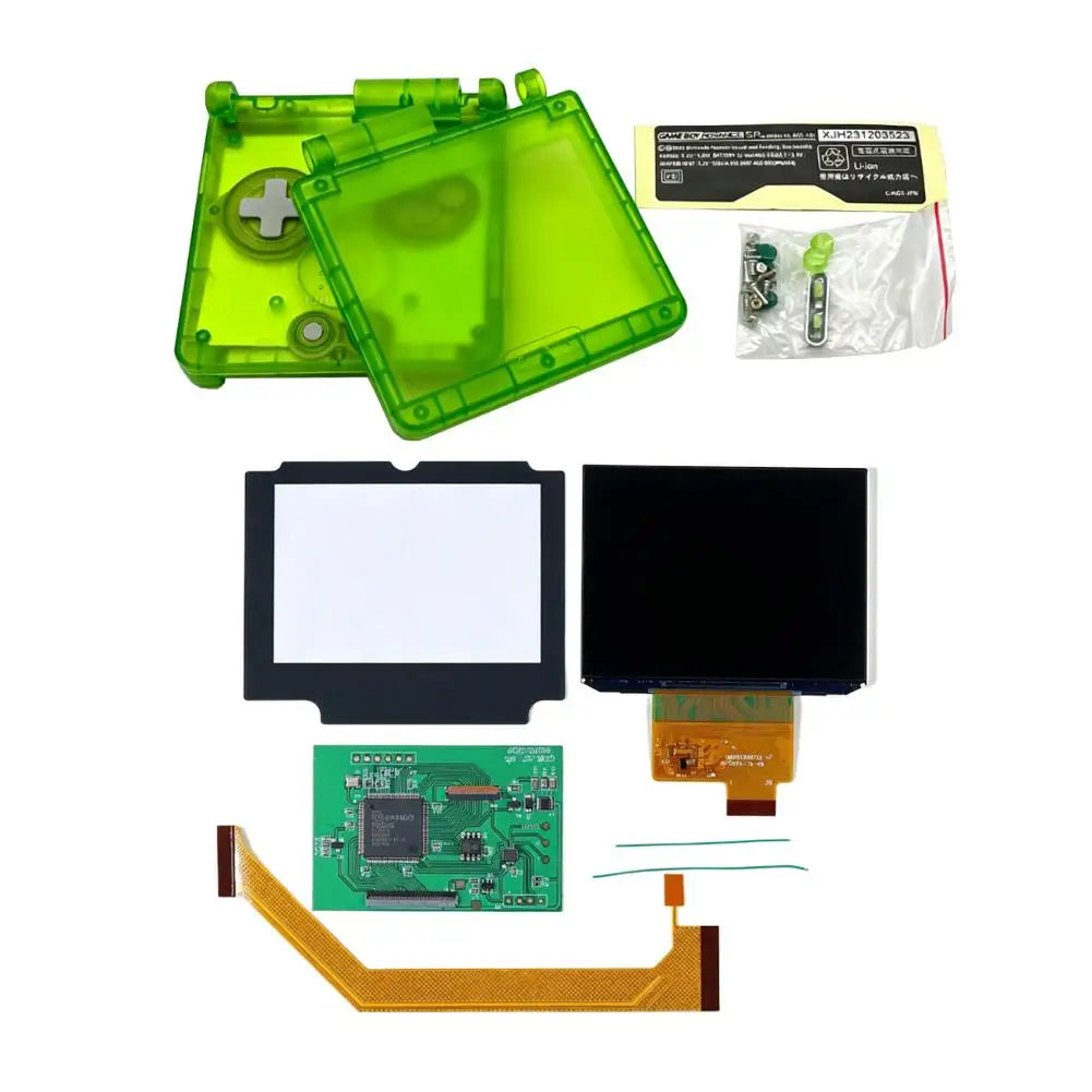 IPS V4 LCD Screen Kit for GBA SP – High Brightness + Shell