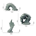 Chinese Stone Dragon Fish Tank Ornament | Aquarium Decor Set