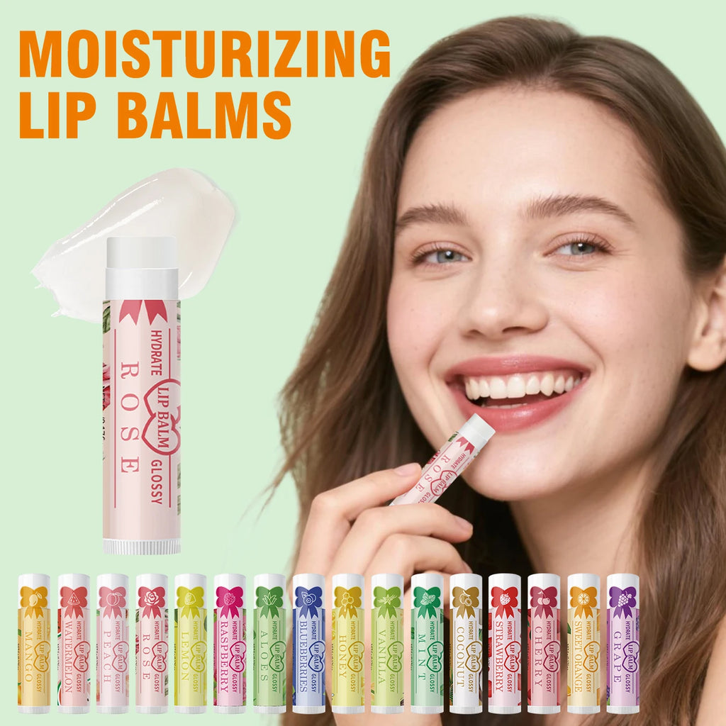 32 piece colored lipstick set -16 fragrance, natural finish, moisturizing lip care, lasting, suitable for all skin types Oasis Select