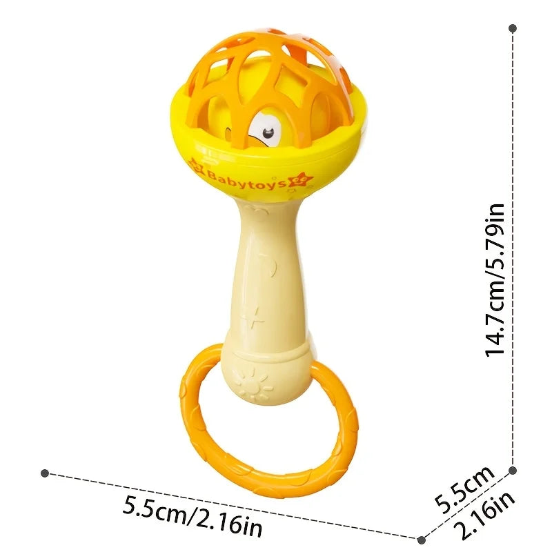 Baby Rattle Shaker Grab & Spin Sensory Toy | 0–12 Months Gift
