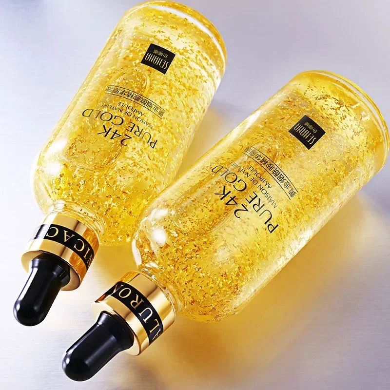 24K Gold Hyaluronic Acid Nicotinamide Face Serum Moisturize Softening The Skin, Preventing Dryness and Cracking Facial Essence Oasis Select