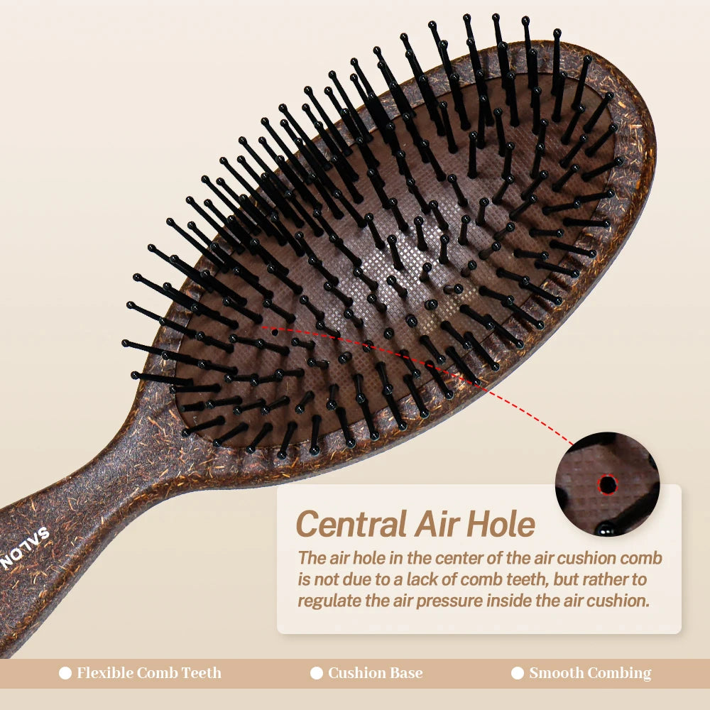 Wood Paddle Hair Brush – Scalp Massage & Detangling Comb Paddle Hair Brush Oasis Select