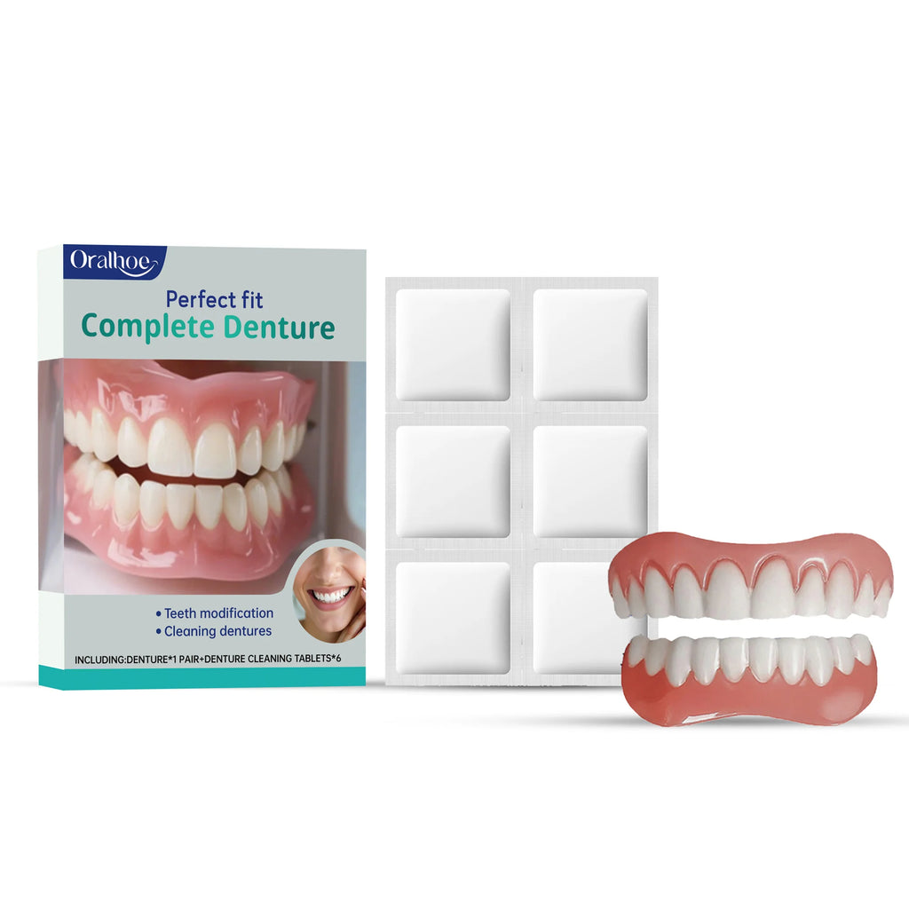 Denture Care & Cleaning Kit, Cleansing & Maintenance, Comfortable Wear, Smile Beauty Enhancement, Perfect for Daily Use Oasis Select 1set