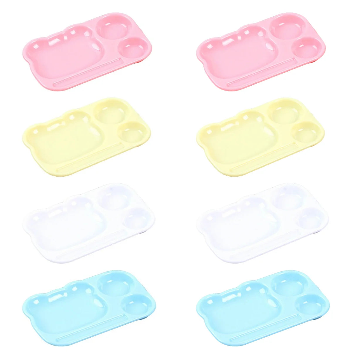 Mini Nail Art Mixing Palette – Cute Cartoon Reusable Tray for Gel Polish, Acrylic Paint & DIY Manicure Oasis Select 8pcs
