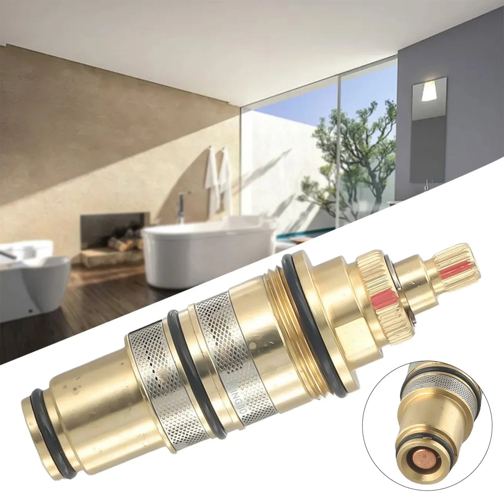 Brass Thermostatic Cartridge Temperature Control Valve Shower Bar Mixing Bathroom Accessories For Home Renovation High Quality Oasis Select