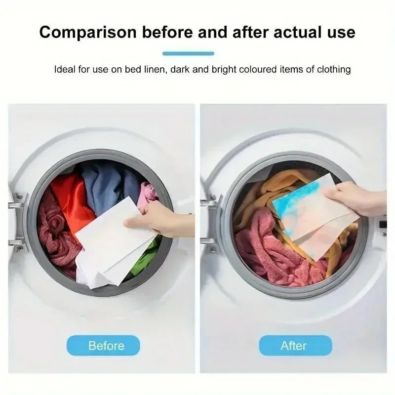 25/50pcs Color Catcher Laundry Sheets, Dye Trapping Cloths To Prevent Color Bleeding & Fading for Mixed Loads Oasis Select