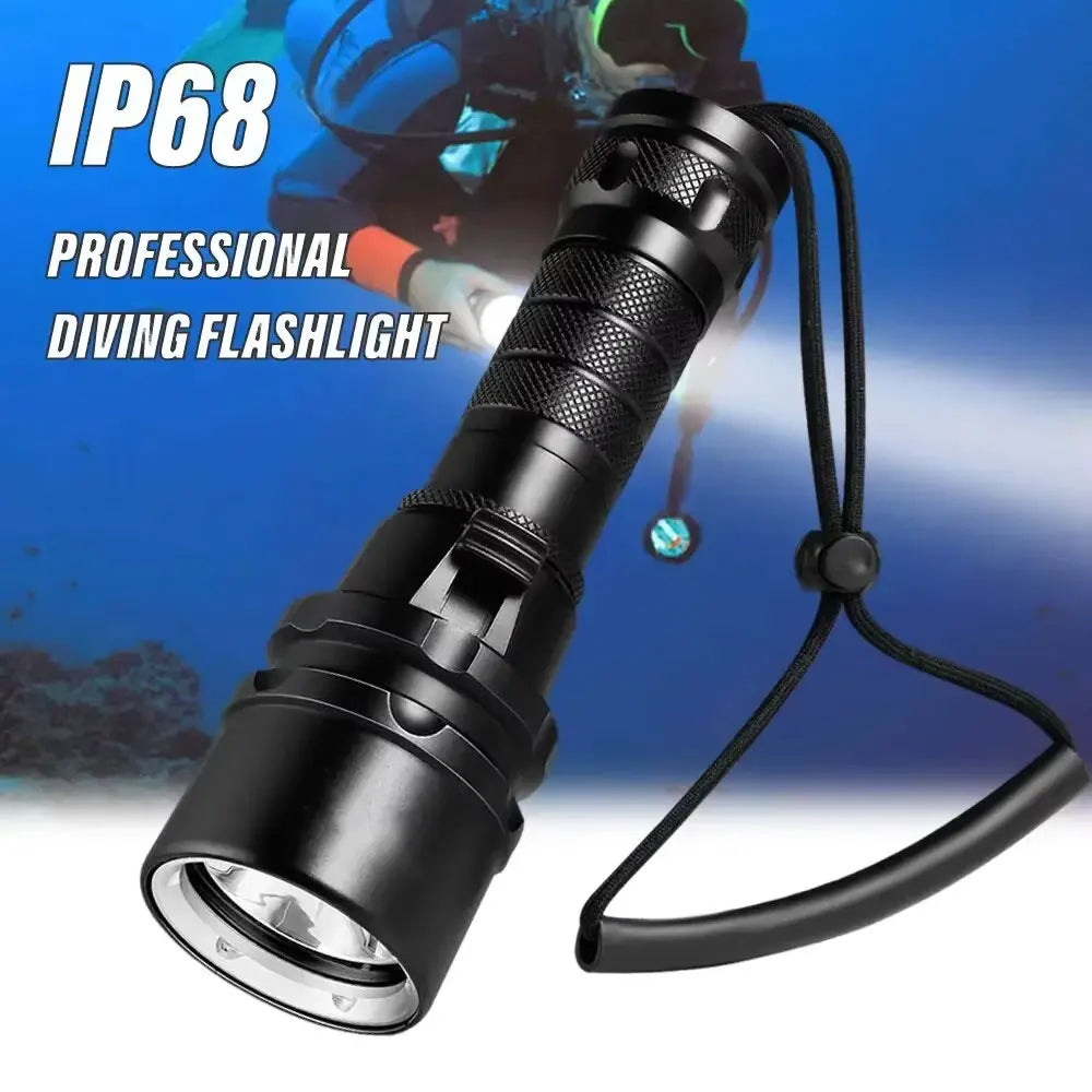 ESMARTER IP68 Diving Flashlight 1000LM – 100m Waterproof