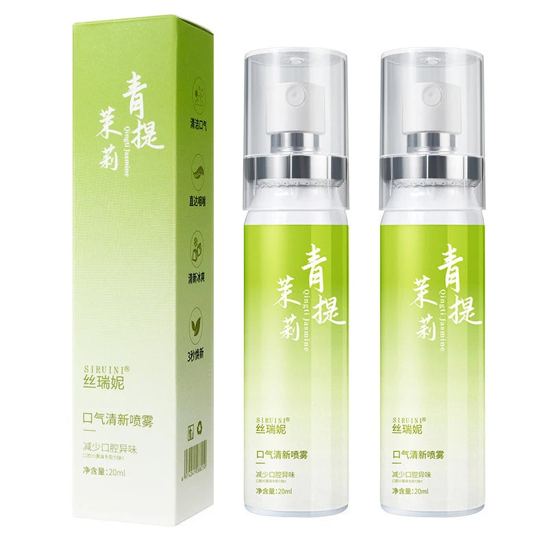Green Jasmine Fresh Breath Oral Spray – Floral & Fruity 2×20ml