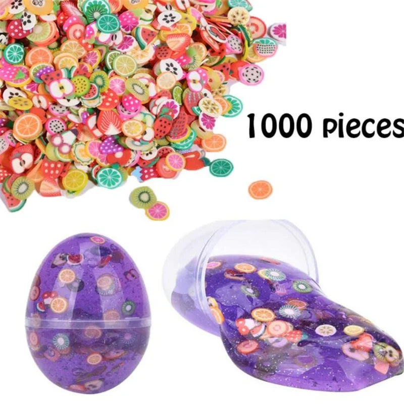 1000Pcs Polymer Clay Fruit Slices Charms For DIY Kawaii Epoxy Resin Silicone Molds Jewelry Nail Art Decor Material Accessories Oasis Select
