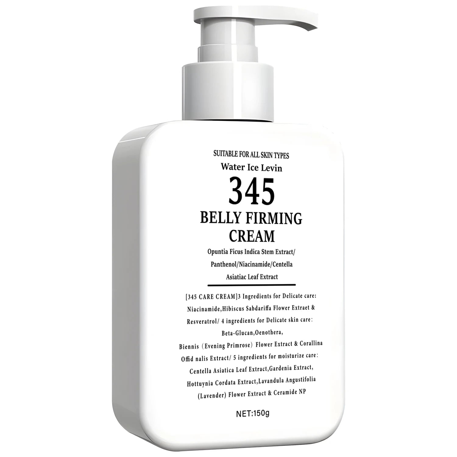 345 Belly Firming Cream – Niacinamide & Centella Body Cream Body Firming Cream Oasis Select Beige 150g