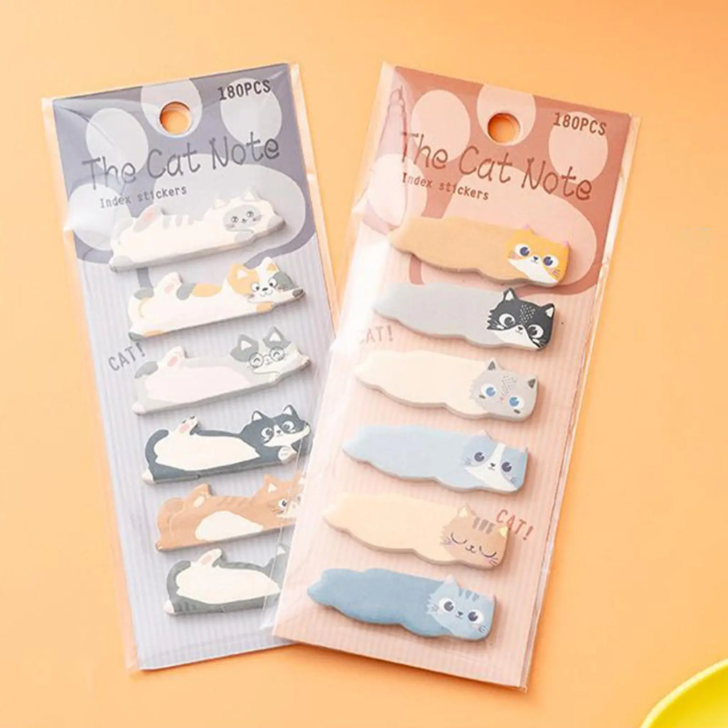 Cartoon Animals Sticky Notes Cat Notepaper Memo Clips Index Tabs Self Adhesive Page Markers Decorative Paper Book marks Office Oasis Select