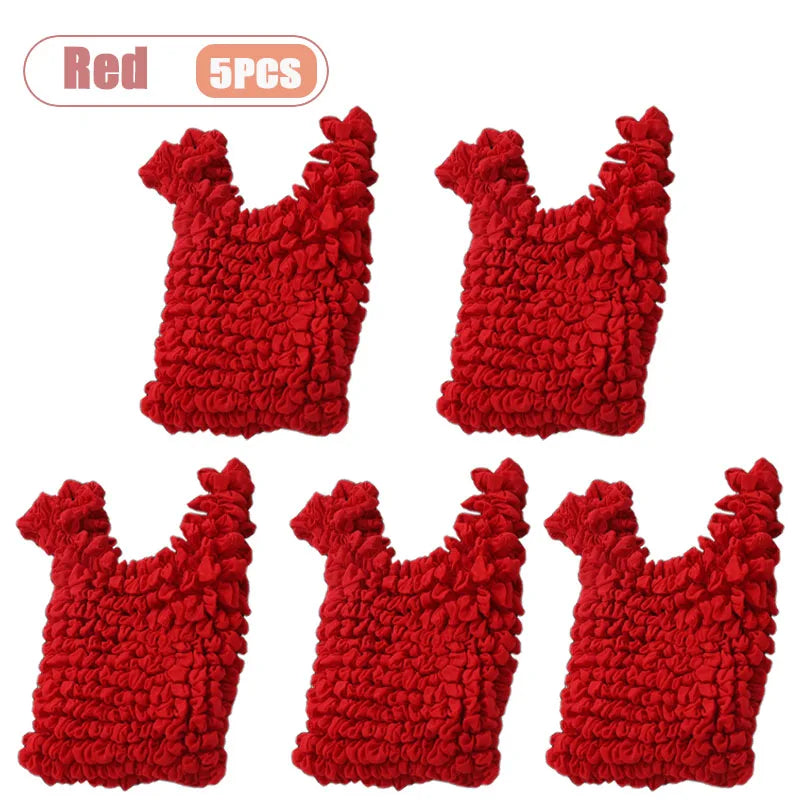 Magic Expandable Shopping Bag Large Capacity Pleated Tote Reusable Foldable Handbag Portable for Grocery Travel Picnic Oasis Select Red-5PCS