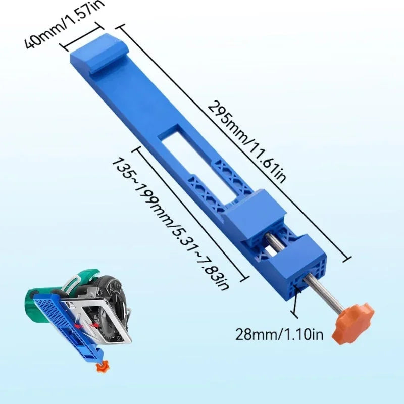 JUSTINLAU 1PC Circular Saw Milling Fixture Adjustable Cutting Machine Base Guide Rail Suitable for 4inch Dust Cutting Machine Oasis Select 1Pc