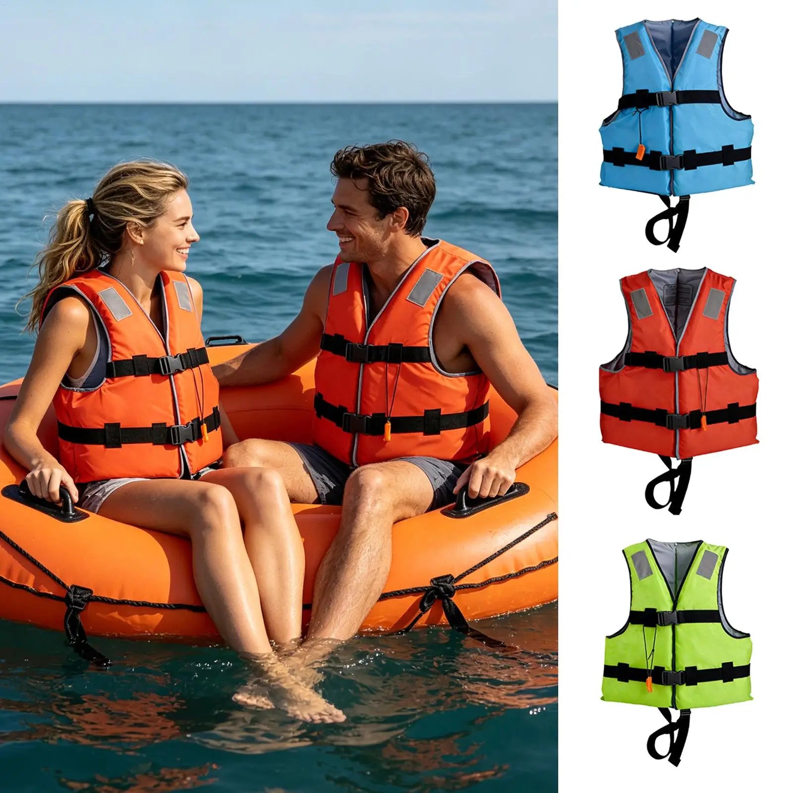 Life Vests for Adults Water Jacket Swim Jacket with Adjustable Strap for Fishing Boating Kayaking Paddleboarding Surf Sailing Oasis Select