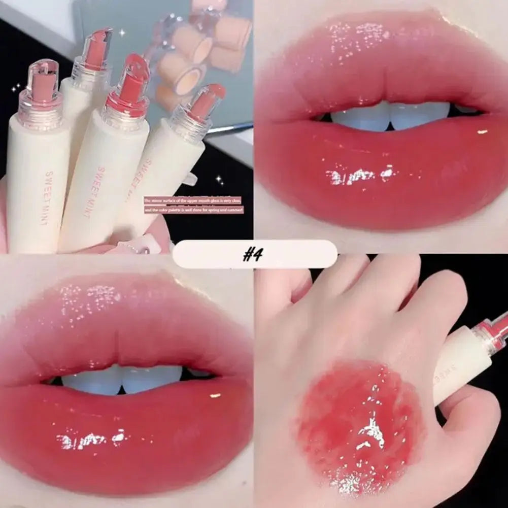 Hydrating Jelly Lipstick,Glow Moisturizing Tinted Lip Balm,Long Lasting Waterproof Plumping Lip Gloss, Mirror Lip Glaze Makeup Oasis Select