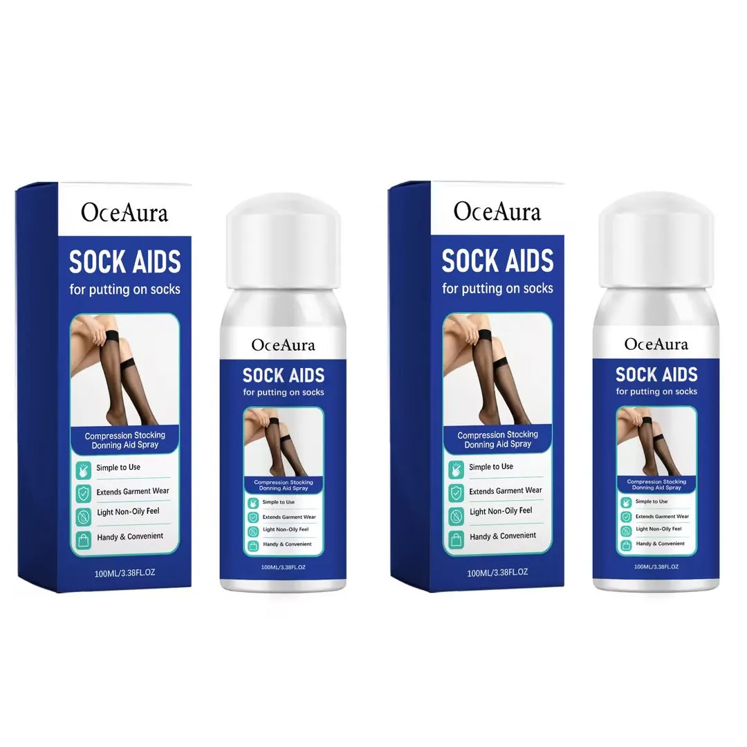 Sock Wearing Helper Spray Smooth Wear Resist Easy Reduce Skin