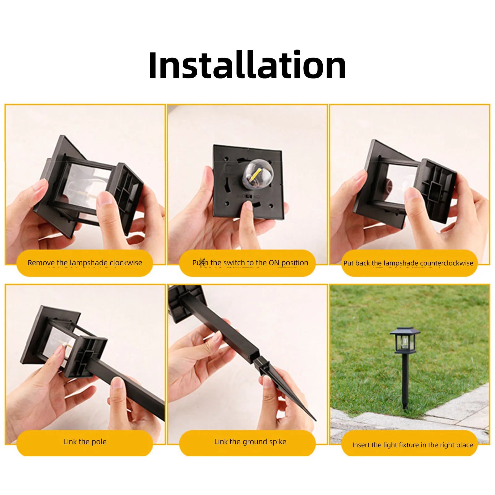 2-8PCS Outdoor Solar LED Ground Stake Light Lawn Lamp for Garden Villa Courtyard Park Yard Landscape Decorative Lighting Oasis Select