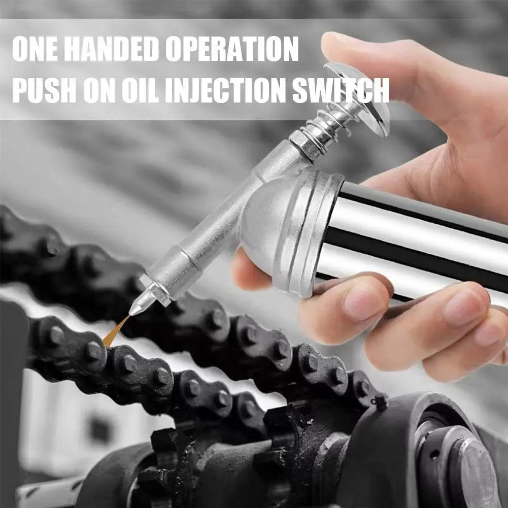 80cc Capacity 1000PSI Output Pressure Oiler Mini Bicycle Grease Gun Machine Handheld High Pressure Oiler Hand Tools Repair Tools Oasis Select Default Title