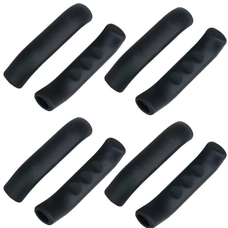 1/4Pairs Bike Brake Lever Protective Silicone Bicycle Lever Grips Bicycle Brake Handle Cover Bicycle Accessories Oasis Select 4pairs-Black