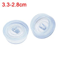 Kitchen Sink Bathtub Drainage Stopper Bath Tub Sink Water Stopper Floor Drain Plug Round Leakage-proof Plug Bathroom Accessories Oasis Select transparent3.3-2.8cm