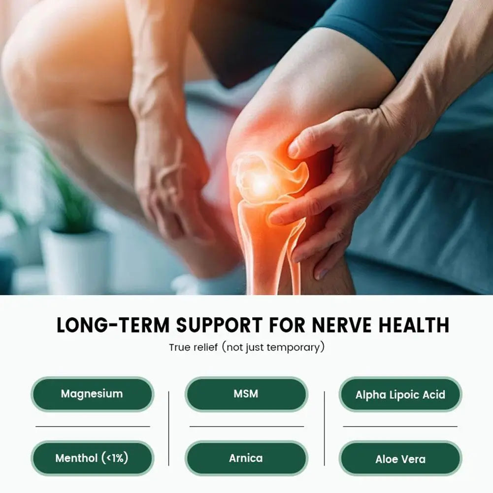 120ml Nerve Relief Cream Deep Tissue Nourishment Nighttime Sleep Restoration Long-Lasting Body Care For Knee & Nerve Relief Oasis Select