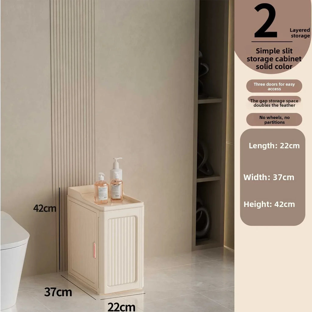 Multi-functional Household crevice storage rack crevice storage cabinet bathroom drawer seam locker bathroom shelf Oasis Select 2 Layers Solid Color