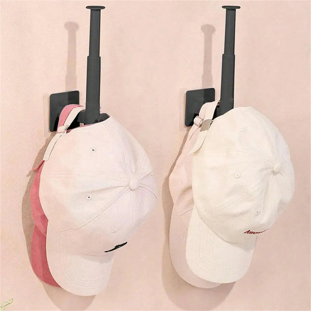 No-Drill Wall Mounted Hat & Storage Hook Rack | Multi-Use