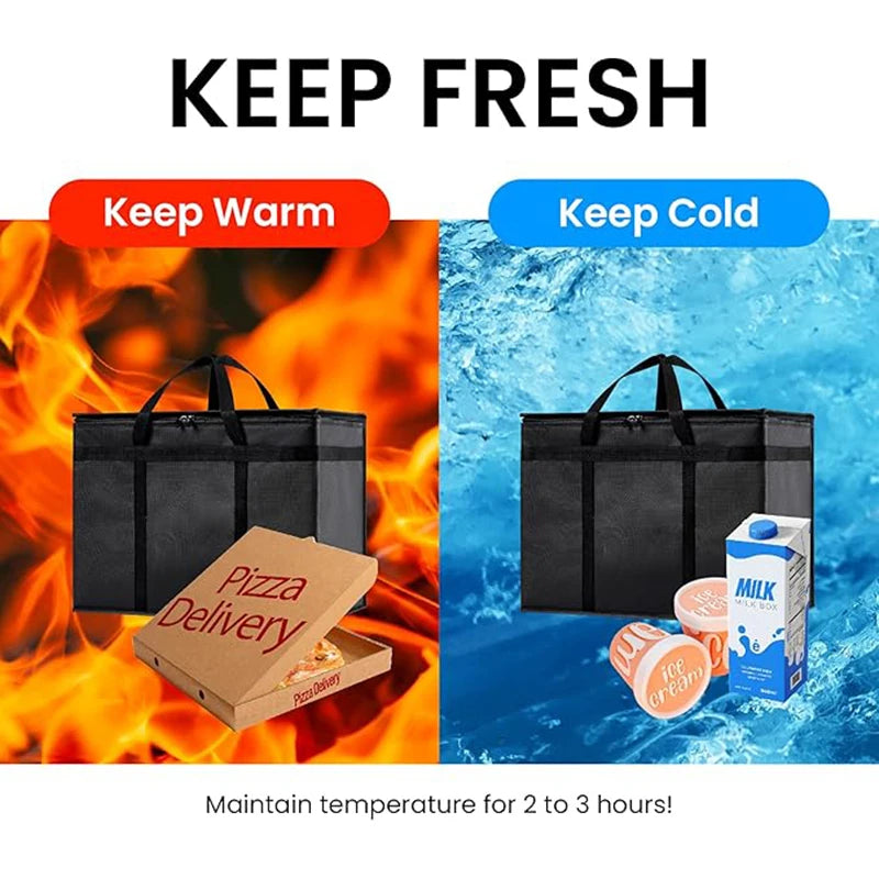 Extra Large Capacity Insulated Bag Aluminum Foil Thickened Ice Pack Large Capacity Thickened Takeaway Insulated Bag Fresh-Keepin Oasis Select