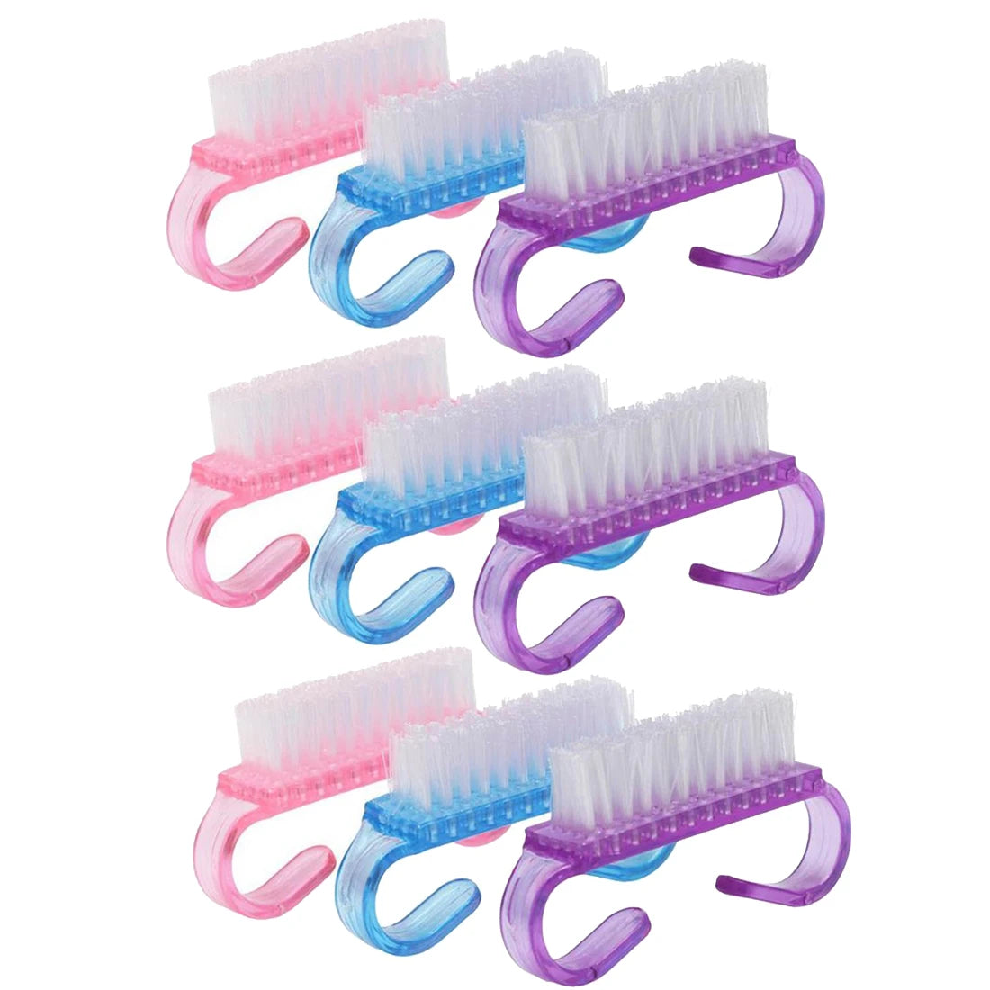 3/6/9PCs Handle Grip Nail Brush Small Fingernail Scrub Cleaning Nail Brushes Cleaner Nail Scrubber for Nails and Toes Women Men Oasis Select