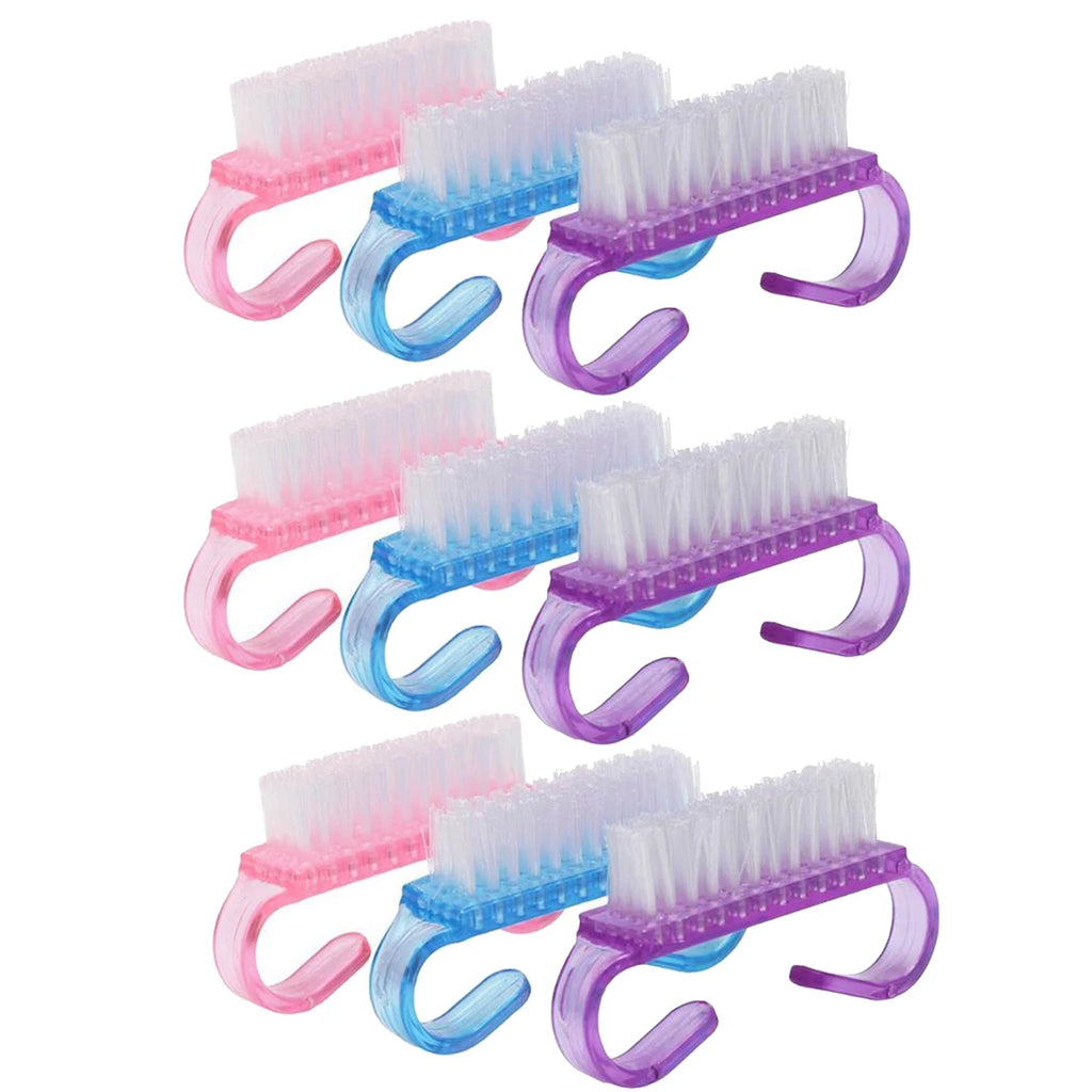 Nail Scrub Brush Set – Fingernail & Toe Cleaning (3/6/9 Pack) Nail Cleaning Brush Oasis Select