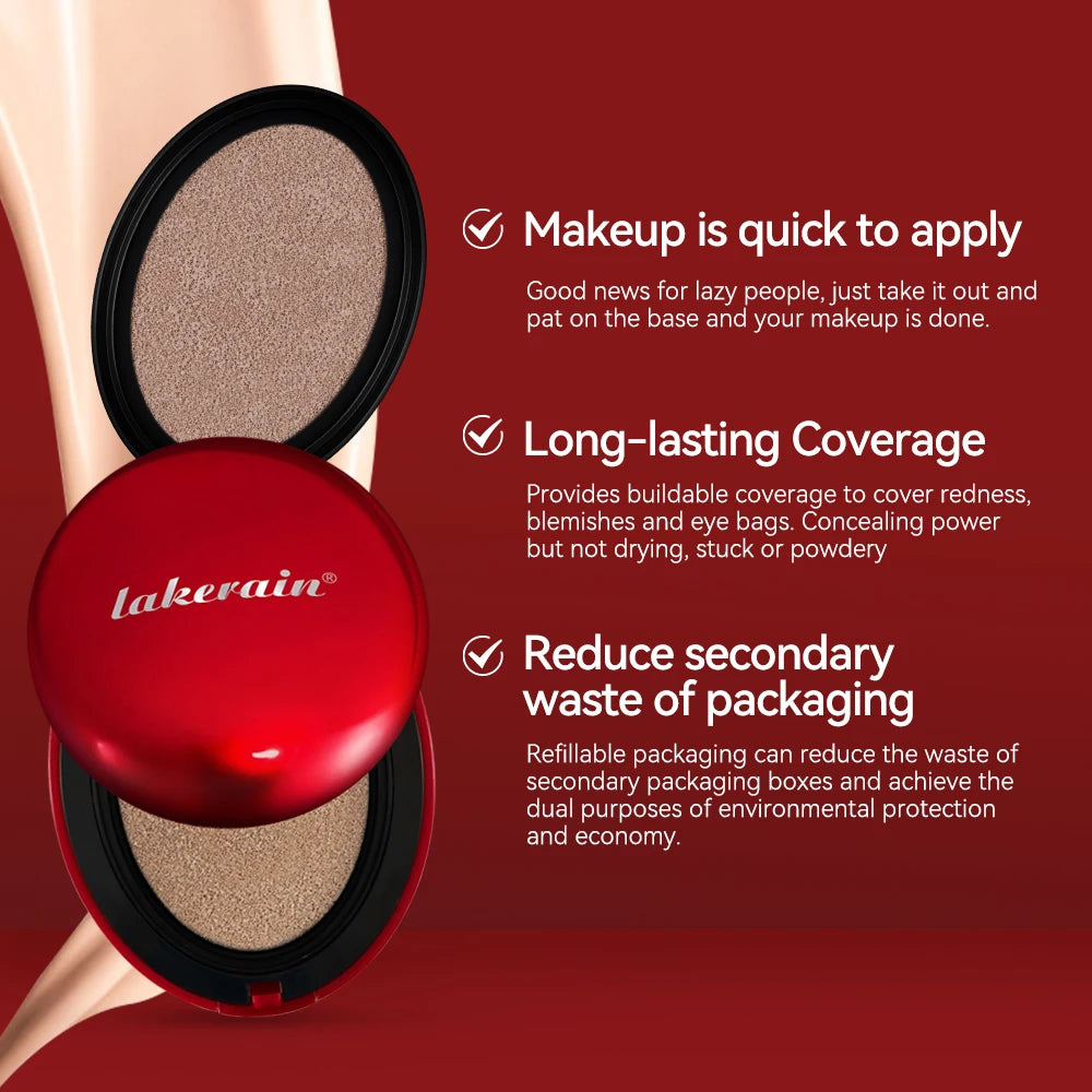 CC Cream Cushion Foundation – Full Coverage, SPF & Refill
