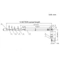 1Pc 37cm 5 Section Telescopic Stainless Steel AM FM Radio Universal Antenna Oasis Select 1pc