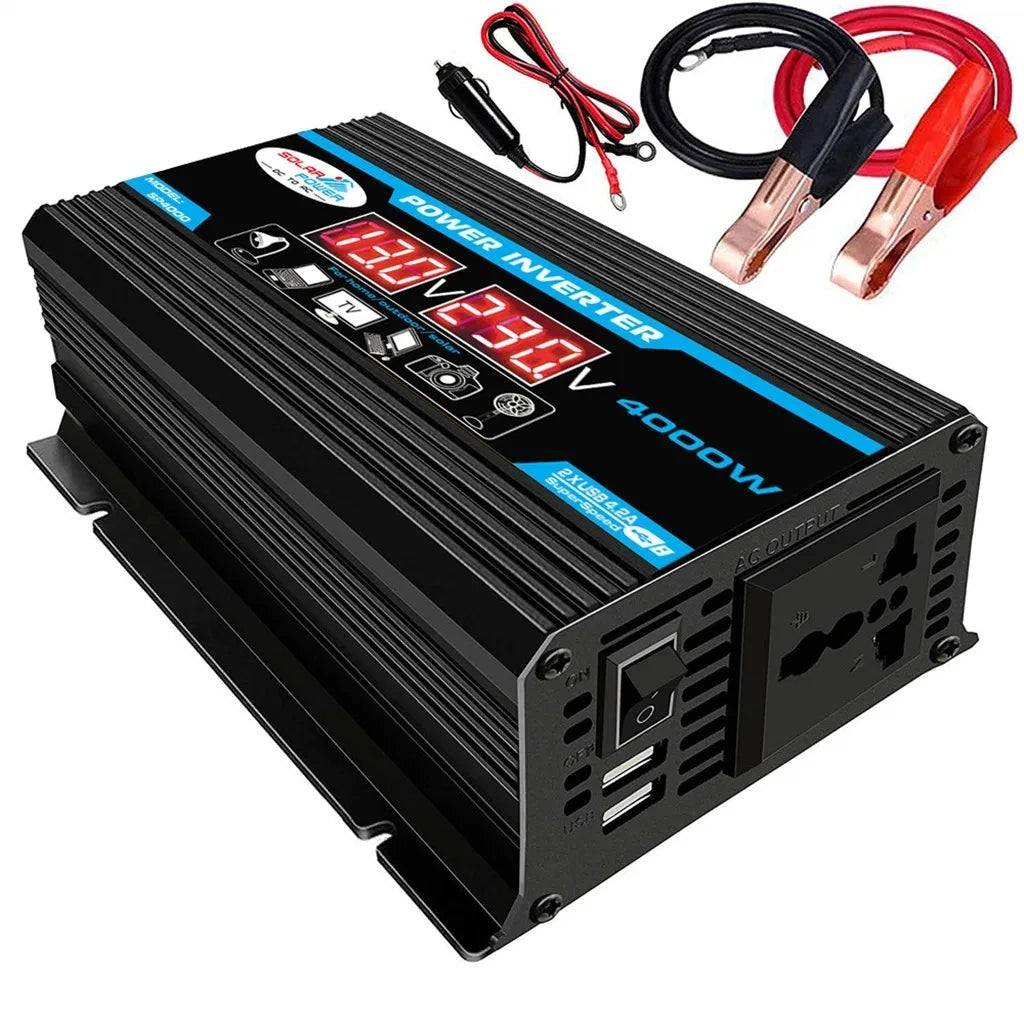 12V/220V Solar Panel System Solars Panels 4000W Solar Inverter Kit Battery Chargers Controller Complete Power Generation Oasis Select Inverter 12V