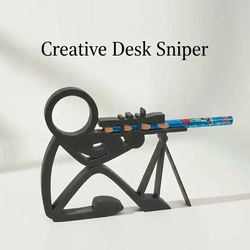 Creative 3D Printed Stick Figure Pencil Holders Pen Stands Pen Pots Desktop Ornaments Office School Supplies Stationery Gift Oasis Select