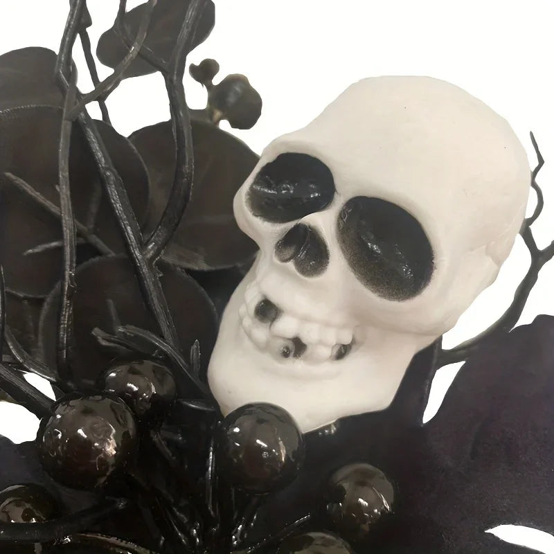 Artificial Maple Leaf Halloween Pumpkin Skull Black Maple Leaf Indoor Branch Decoration Oasis Select